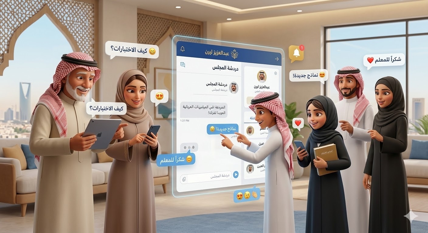 مجتمع تعليمي متكامل في جيبك: منصة "عبدالعزيز ليرن" تطلق خدمة الدردشة التفاعلية الجديدة